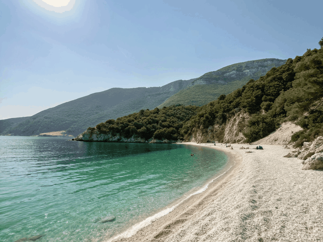 Agios Spyridonas coastal settlement and pristine bay